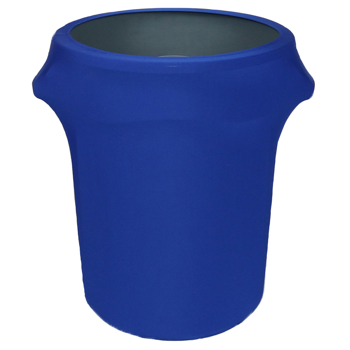 Spandex 32 Gallon Trash Can Cover In Royal Urquid Linen 