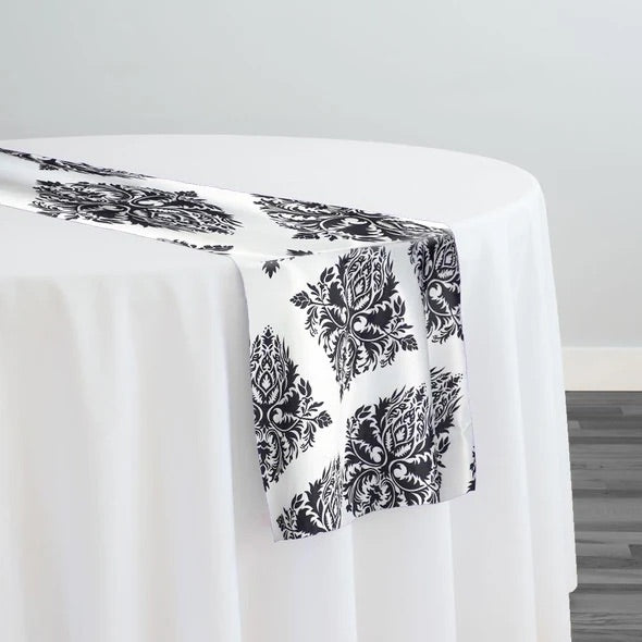 Black White Table Runner