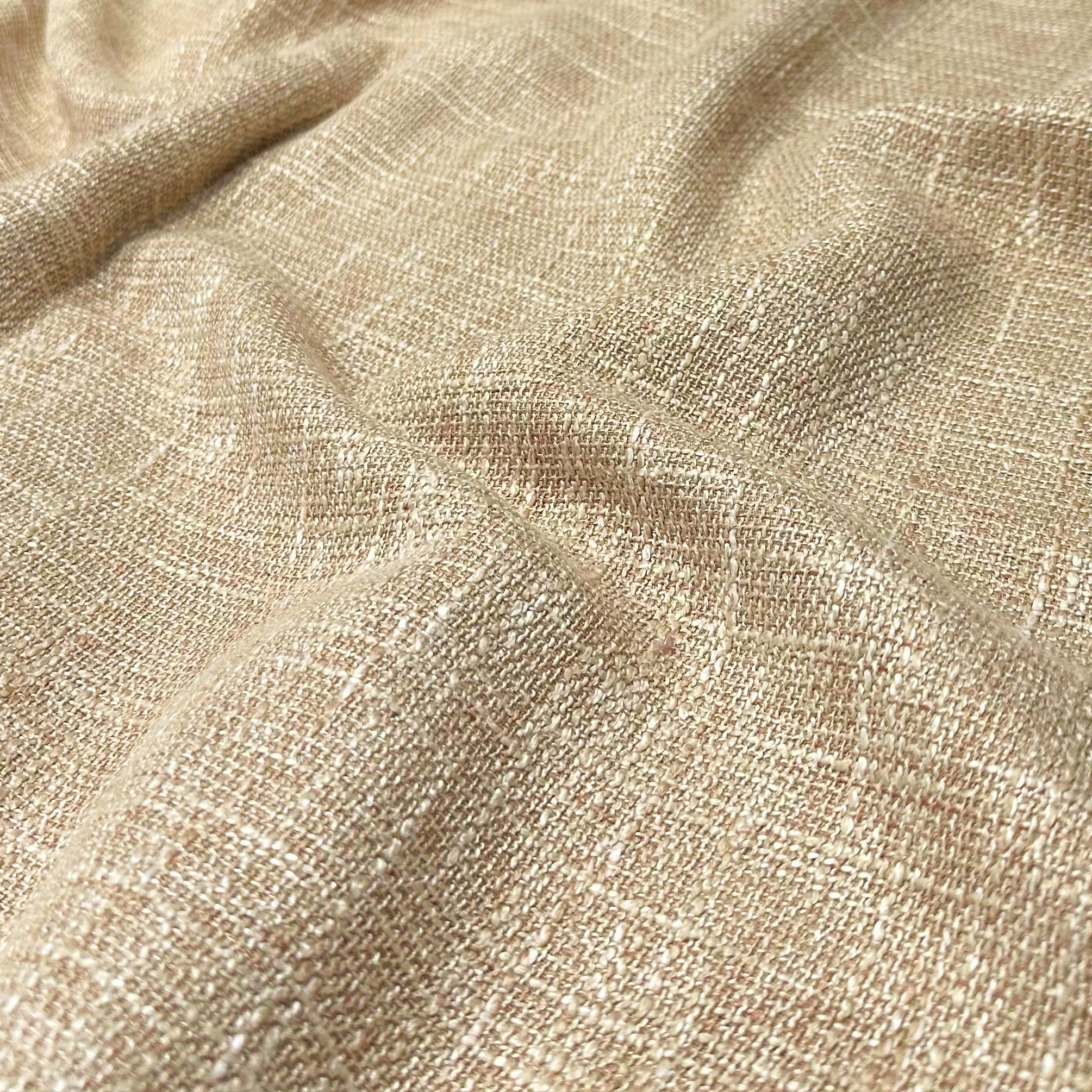 Discount Fabric OPEN WEAVE DRAPERY Ivory, Taupe, store Lime & Gold Stripe - 13 1/2 Yards