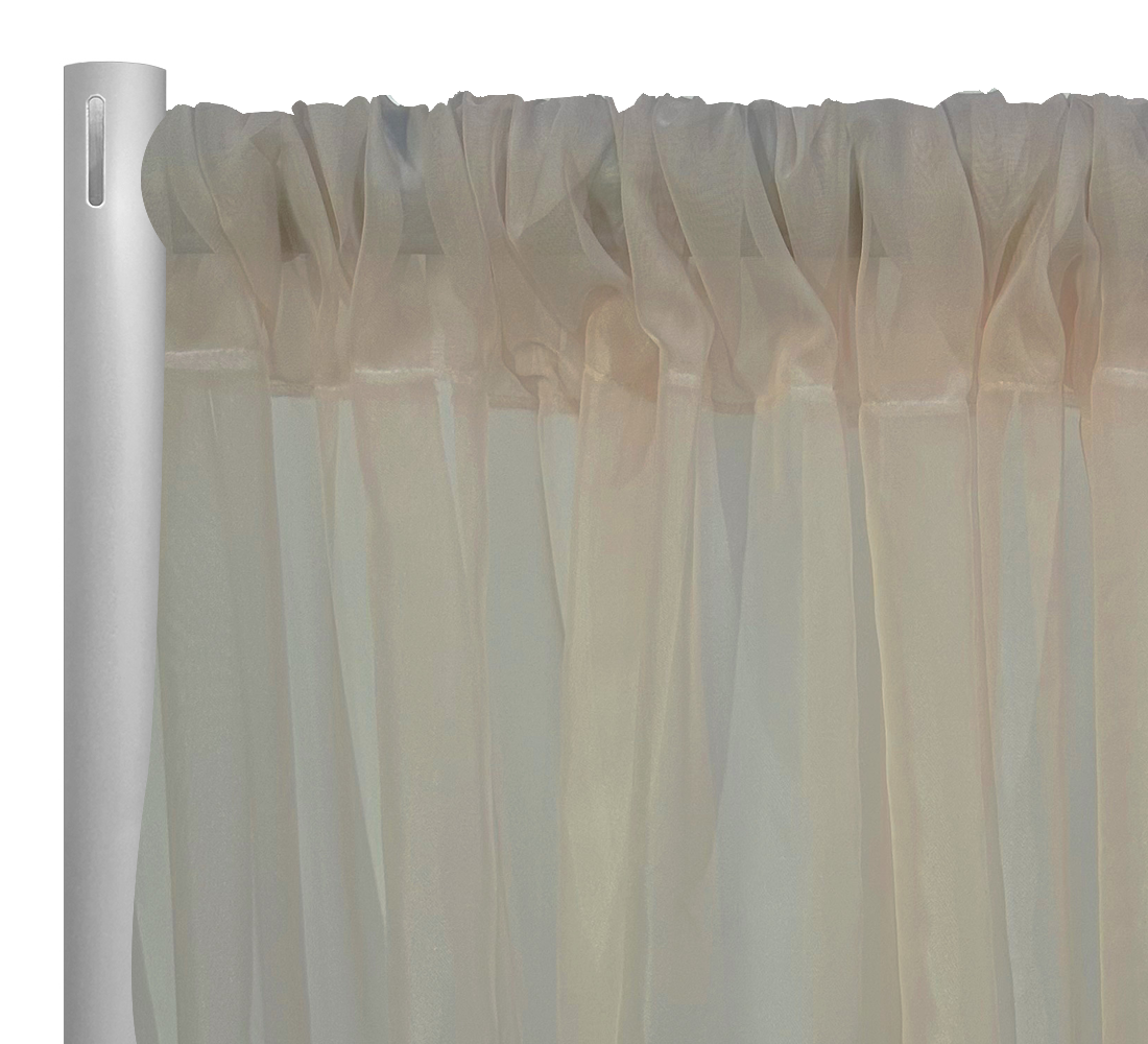 Voile Drapery Panel in Taupe 9017 – Urquid Linen