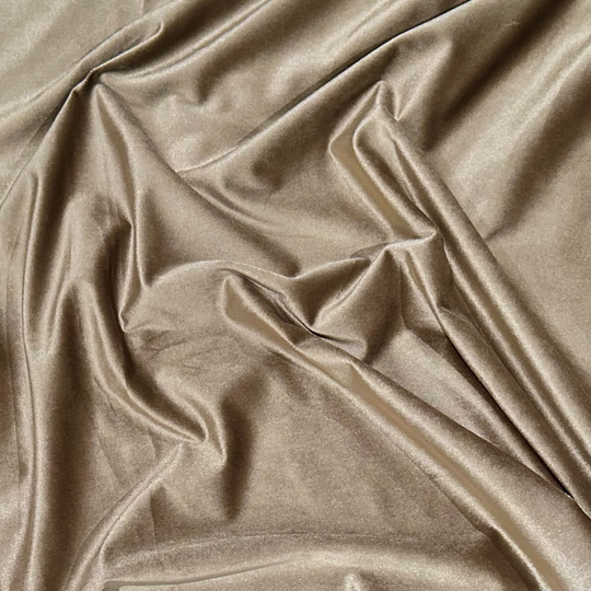 Luxury Plush Velvet Drapery Panel in Taupe – Urquid Linen