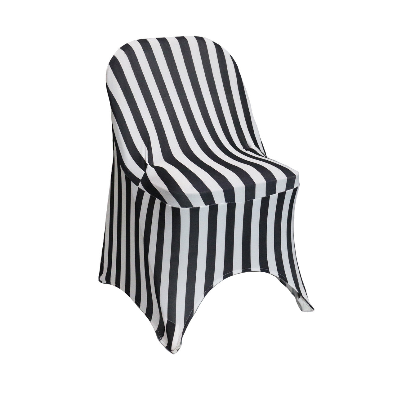 Black spandex discount folding chair covers