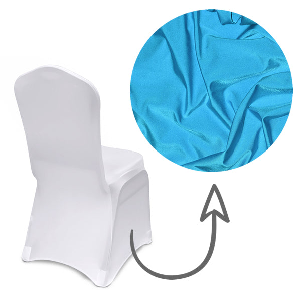 Spandex Banquet Chair Cover in Teal