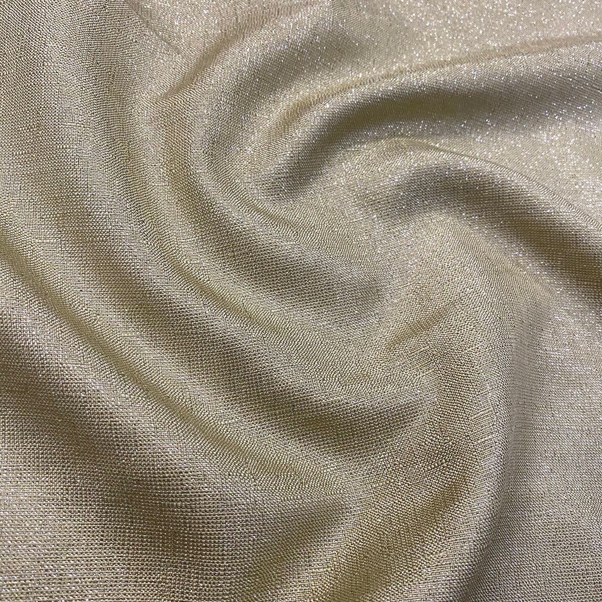 Metallic Burlap Wholesale Fabric in Champagne Silver Urquid Linen