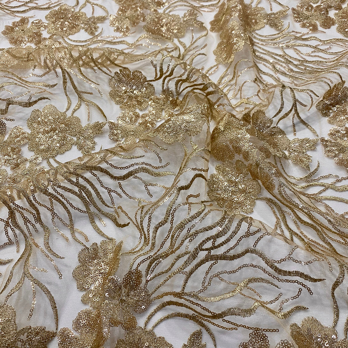 Marigold Sequins Tablecloths & Overlays | Urquid Linen