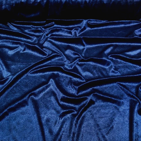 Lush Velvet Wholesale Fabric in Black