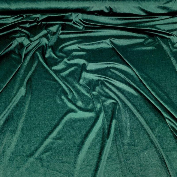 Lush Velvet Table Linen in Hunter Green