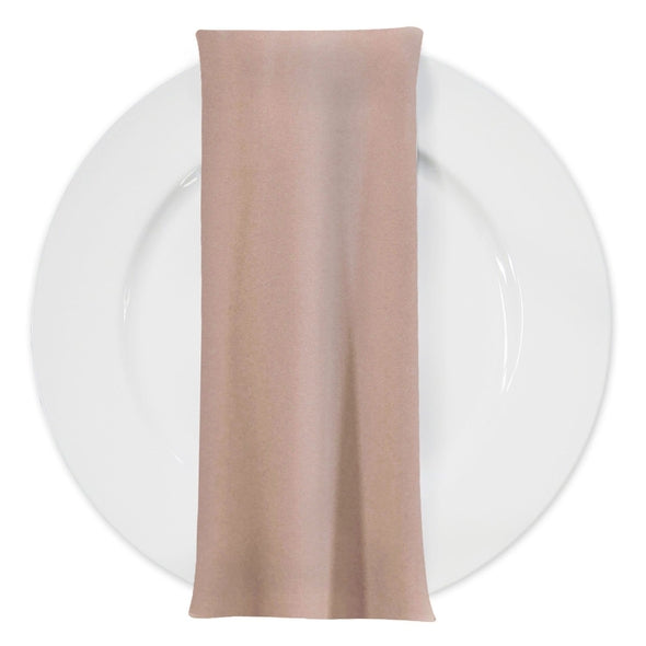 Polyester Napkin, Solid Color Napkin Cloth, Beige Linen Napkins