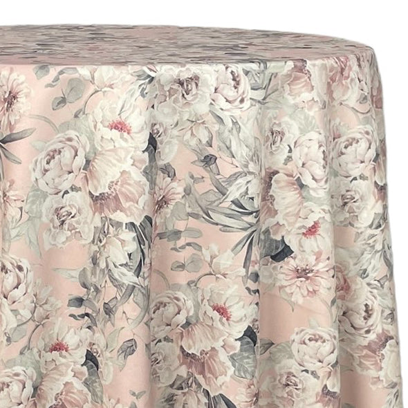 French Floral Table Linen in Blush – Urquid Linen