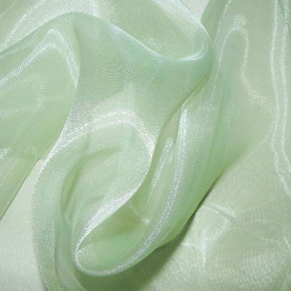 50 Yards - Green Crystal Organza Fabric | Fabric 58