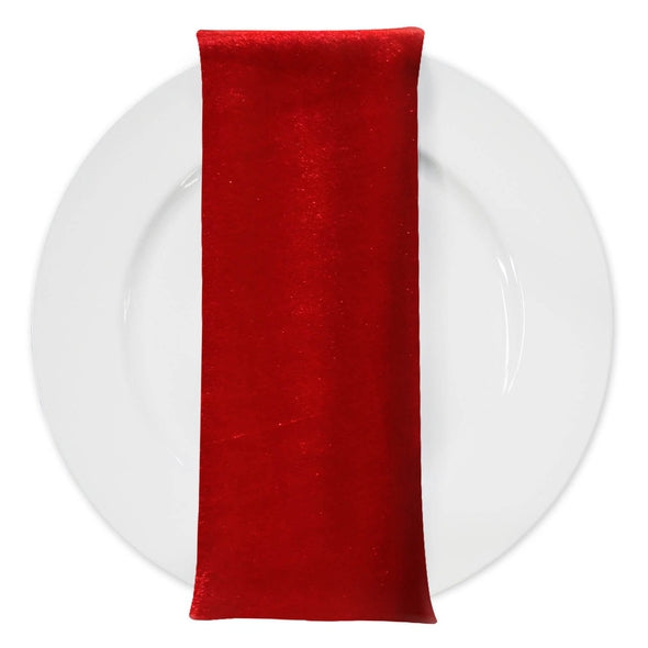 Red Scuba (Wrinkle-Free) Napkins Wholesale Non Iron Scuba Polyester Napkin