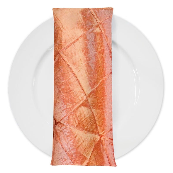 SOLID LINEN NAPKINS, SALMON, SET OF 4