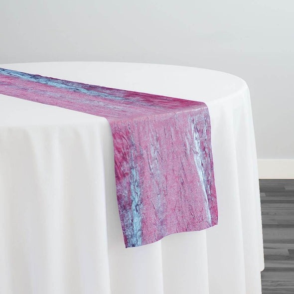 Crush Shimmer (Galaxy) Table Runner in Steel Turquoise 19