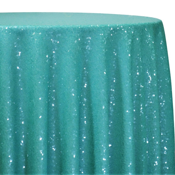 Turquoise Blue Mini Glitz Sequin Fabric