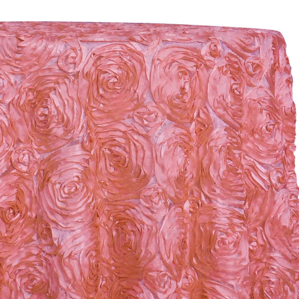 1pc - Rose Satin (3D) Table Linen 90